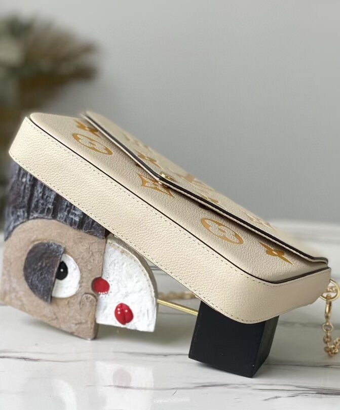 Louis Vuitton Felicie Pochette M80498 Cream